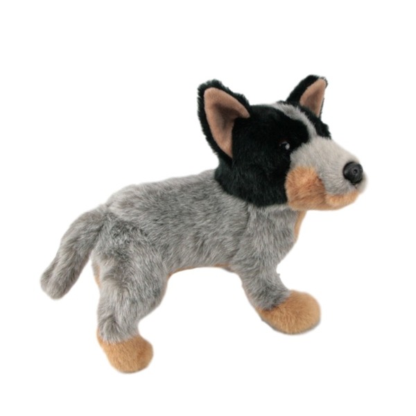 stuffed blue heeler dog