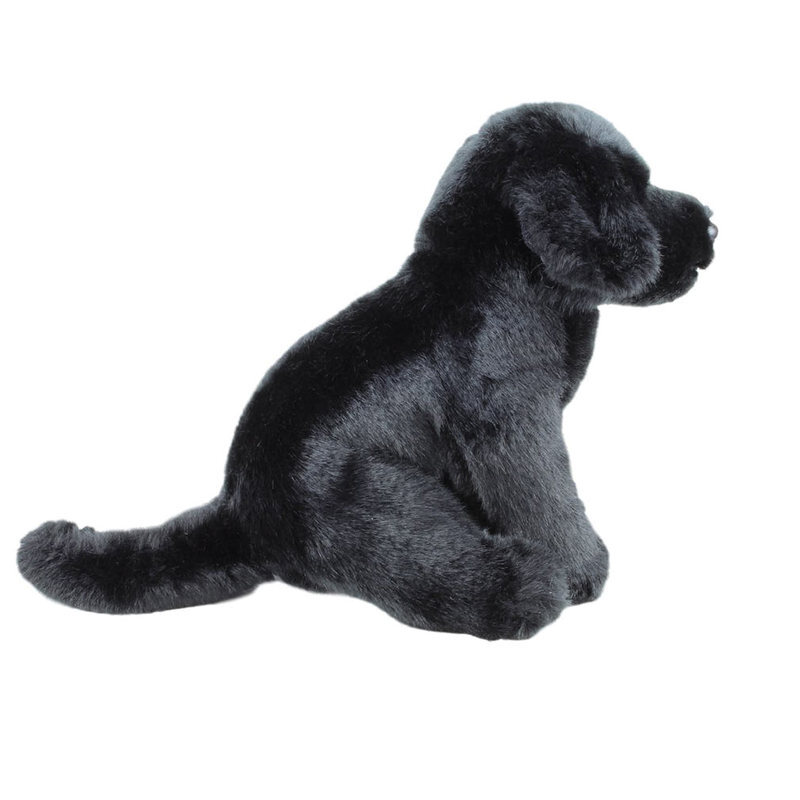 black dog plush toy