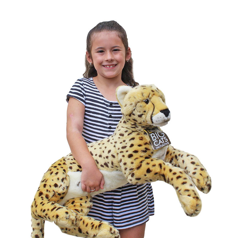 large stuffed cheetah