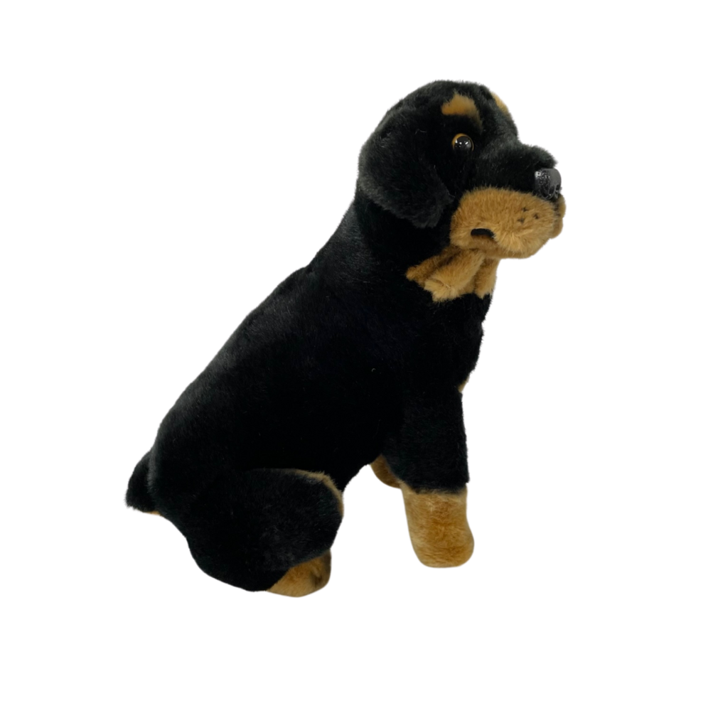 Koda Rottweiler dog soft toy by Bocchetta Plush Toys