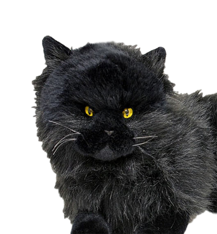 large black cat stuffed animal
