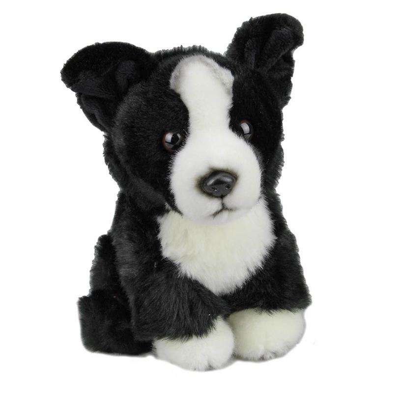 stuffed border collie toy