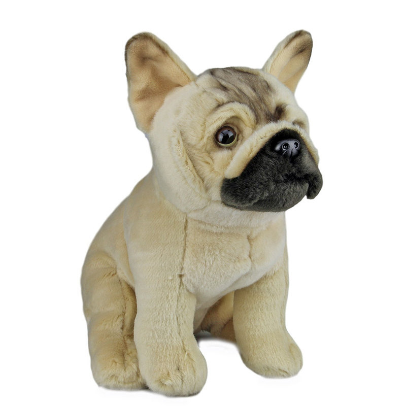 realistic stuffed french bulldog