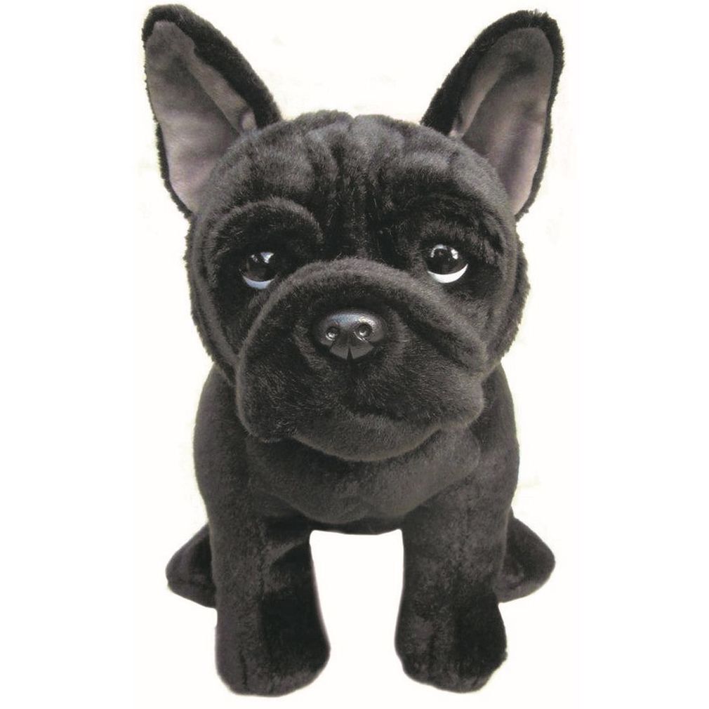 Black French Bulldog soft plush toy 