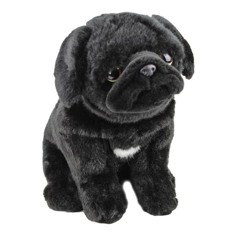 black stuffed dog