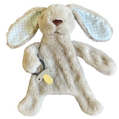 Bunny Comforter Blanket with Dummy Holder |Blankie|Blue | 30cm|soft ...
