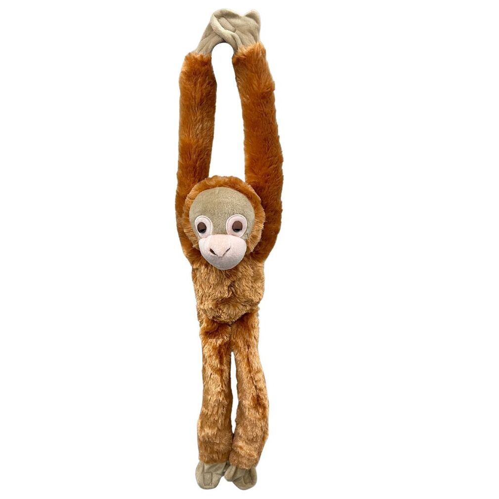 plush monkey with velcro hands