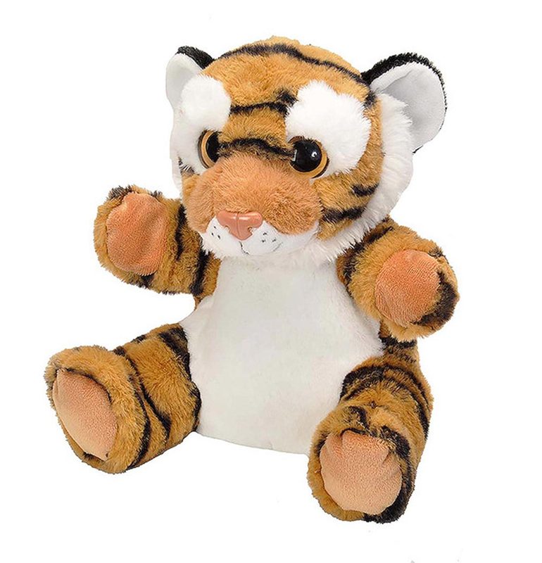 Tiger Hand Puppet Soft Plush Toy 10