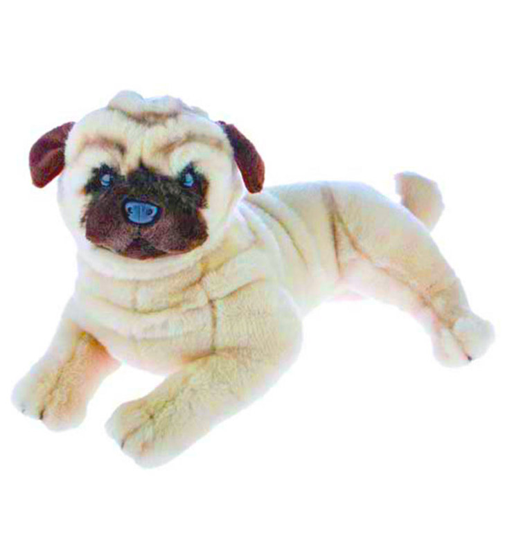 lifelike pug plush toy