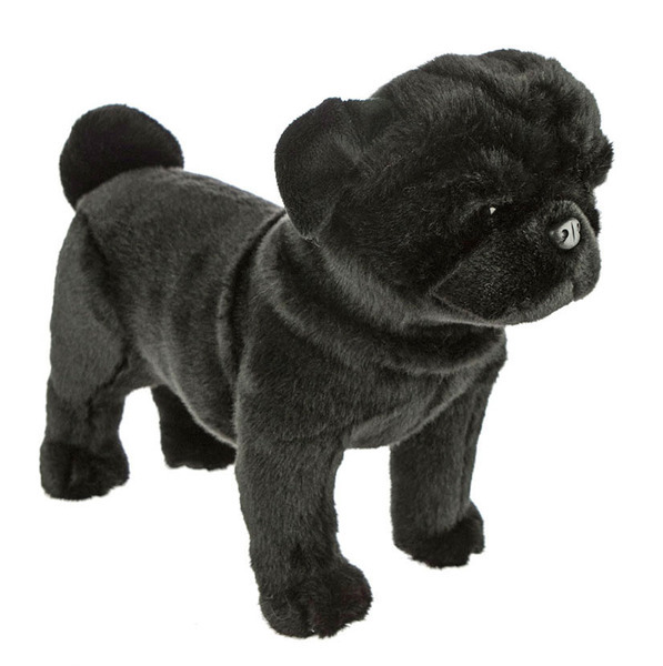 black pug stuffed animal toy