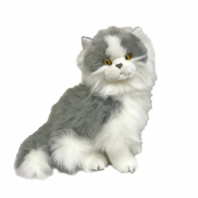 Grey cat kitten soft plush toy 
