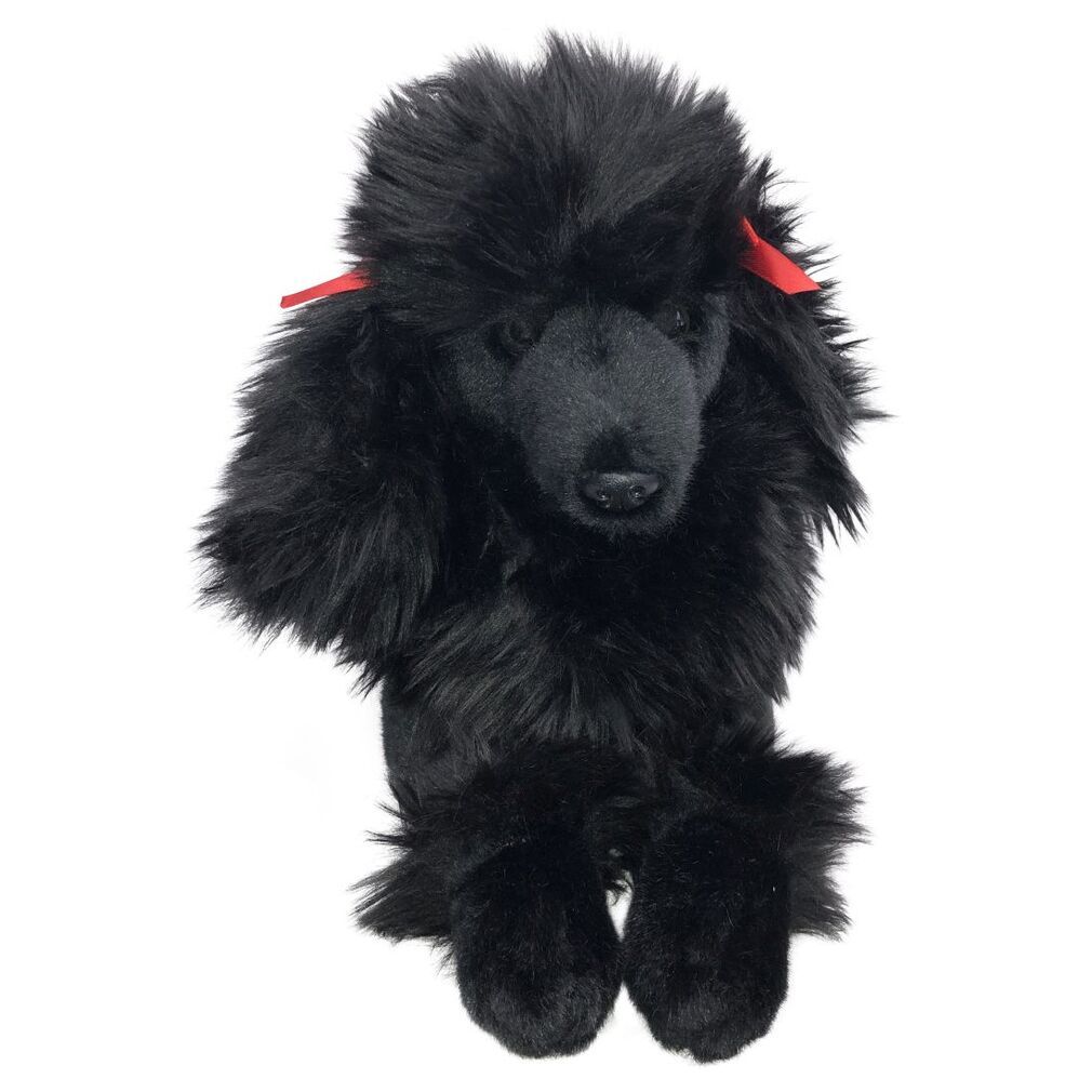 black toy poodle stuffed animal