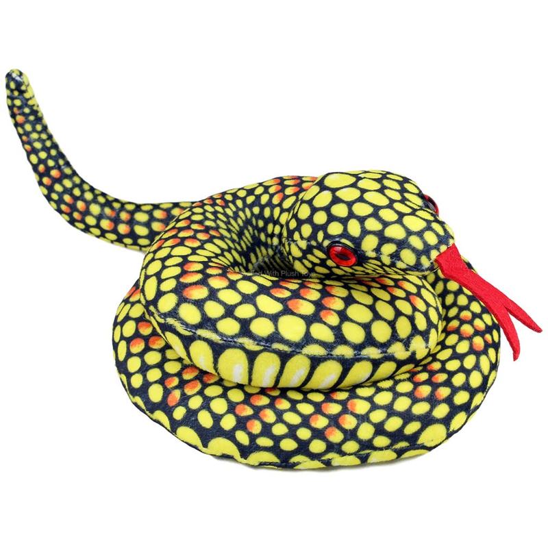 yellow stuffed animal snake