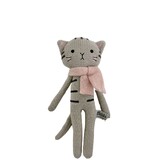 Knitted Grey Cat Rattle - ES Kids