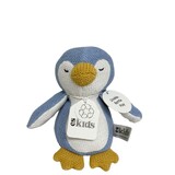 Knitted Penguin Rattle/Crinkler Blue