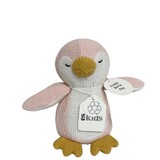 Knitted Penguin Rattle/Crinkler Pink