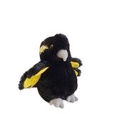 Margo the Black Cockatoo Soft Plush Toy  - Minkplush